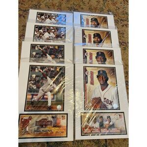 MLB Boston Red Sox Framed Player Print Lot - White, Red, Blue